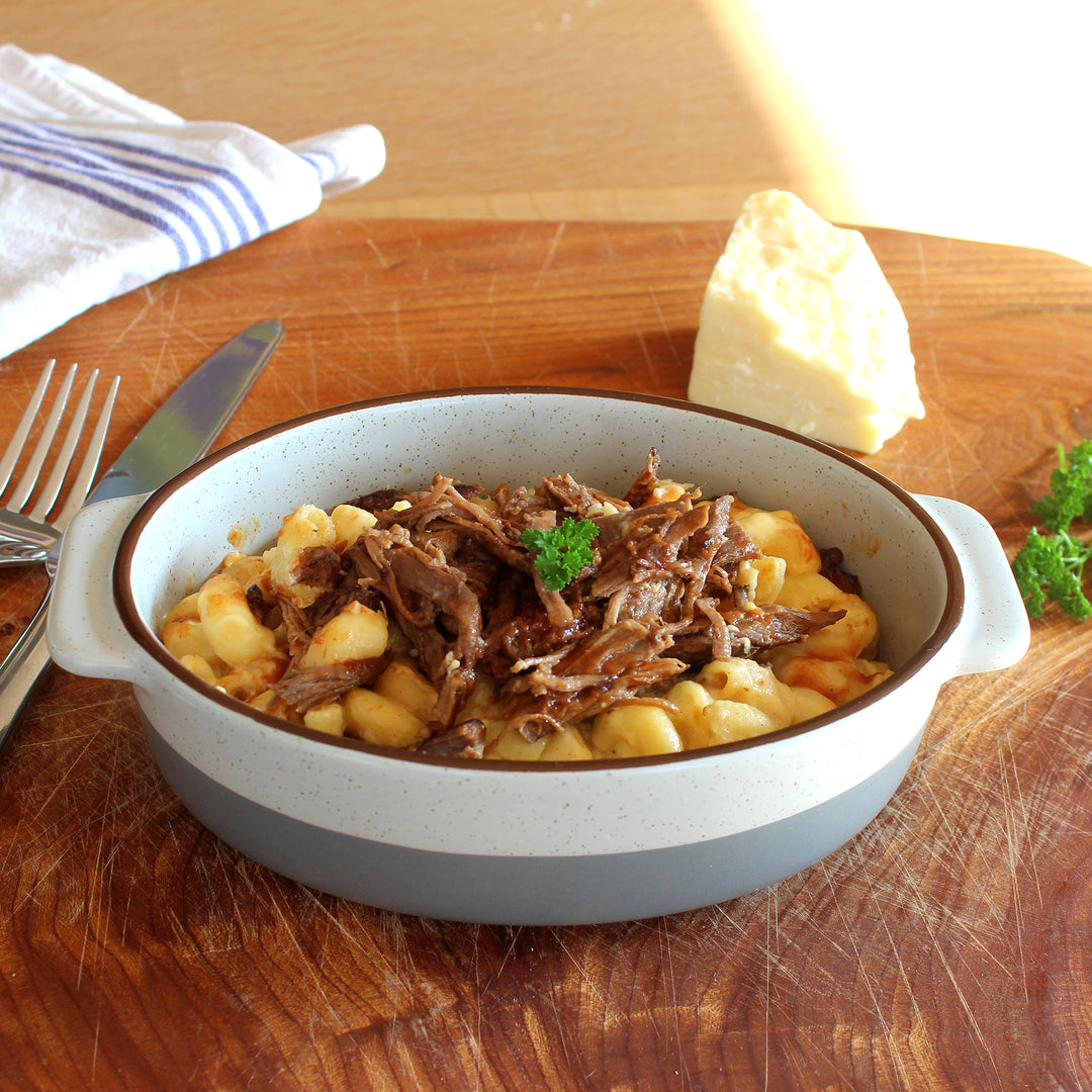 368 Macaroni Cheese with Beef Brisket