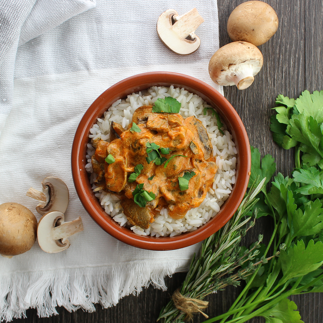 170 Mushroom Stroganoff