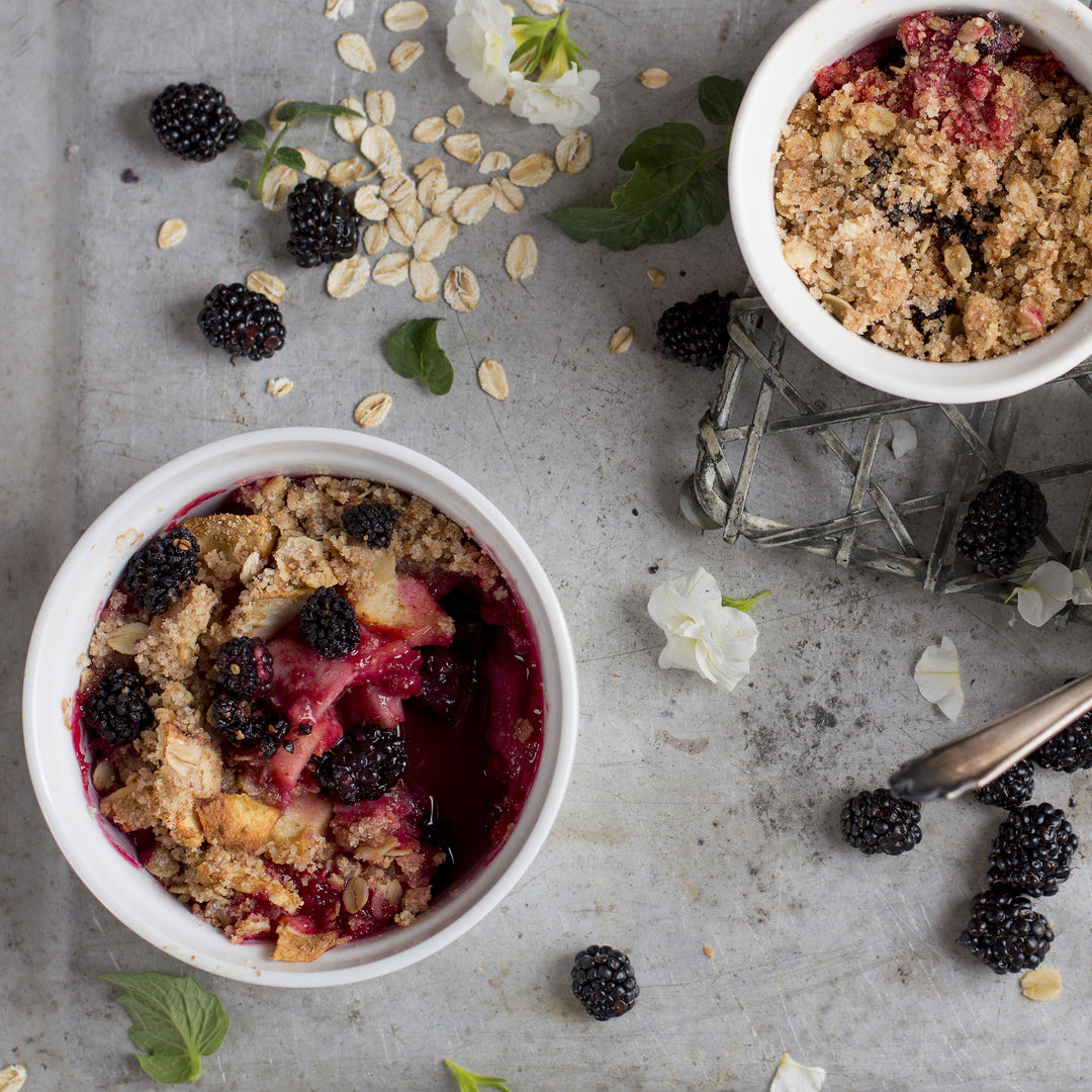 186 Apple and Blackberry Crumble