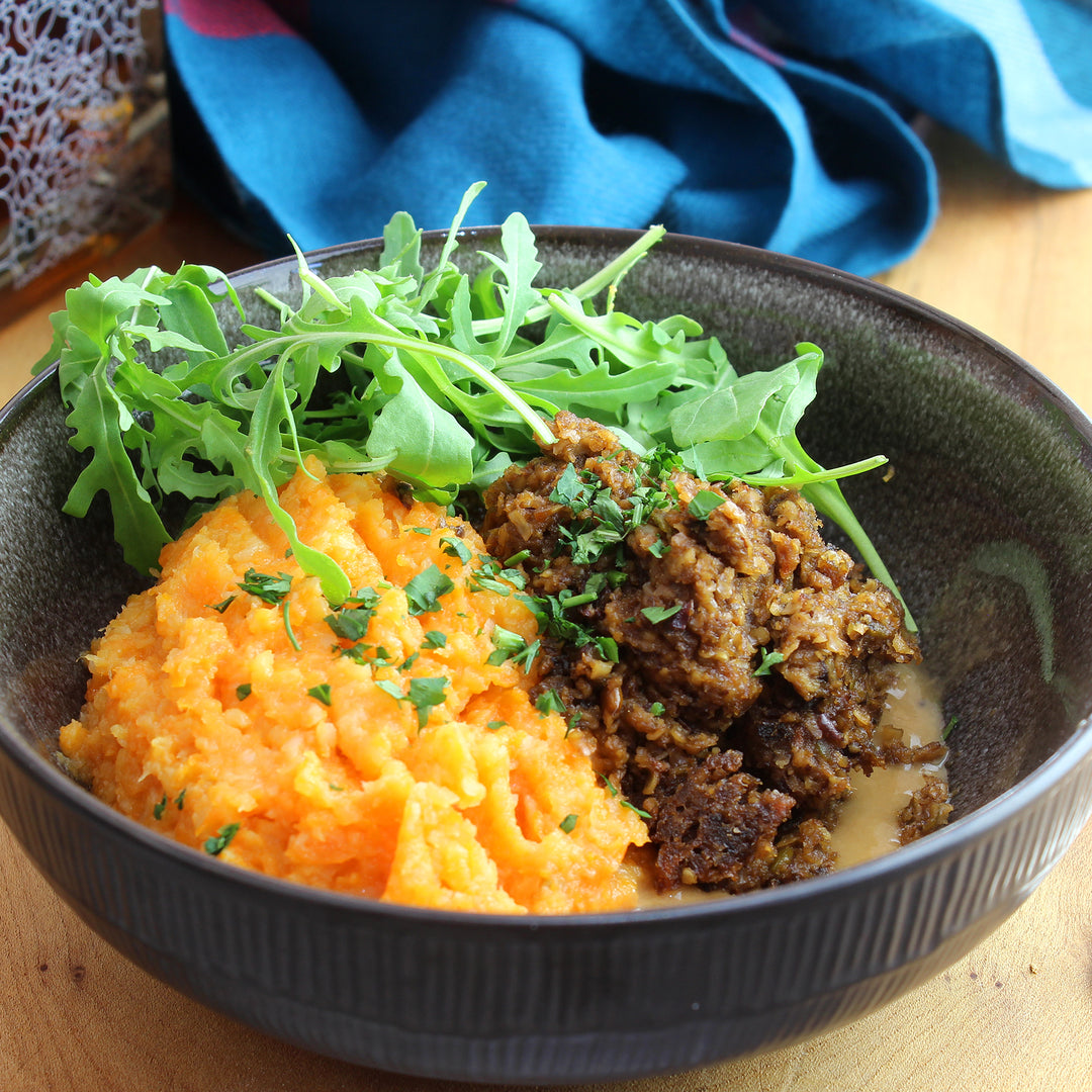 301 Vegetarian Haggis with Peppercorn Sauce