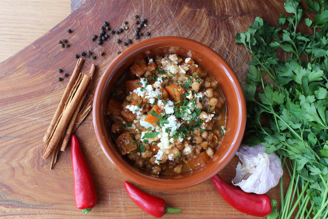 384 Chickpea, Carrot & Date Stew with Feta Cheese