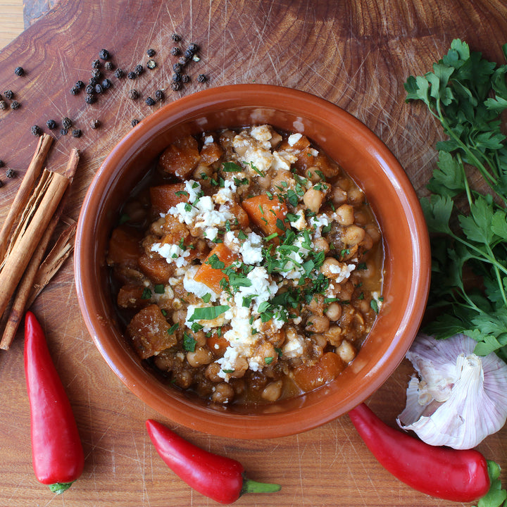 384 Chickpea, Carrot & Date Stew with Feta Cheese