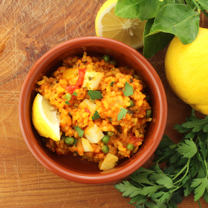 334 Halloumi Cheese & Red Pepper Paella