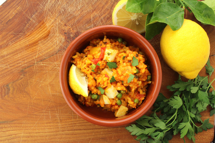 334 Halloumi Cheese & Red Pepper Paella