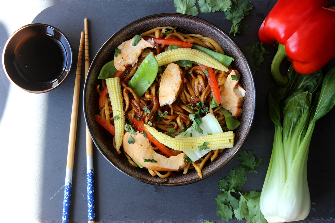 386 Soy Glazed Chicken Noodles