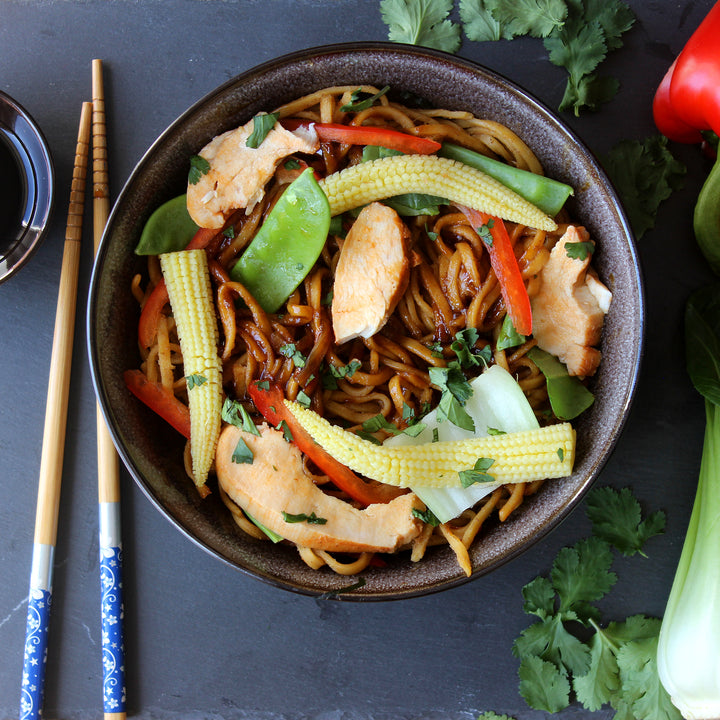 386 Soy Glazed Chicken Noodles