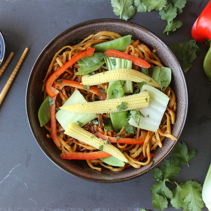385 Soy Glazed Vegetable Noodles